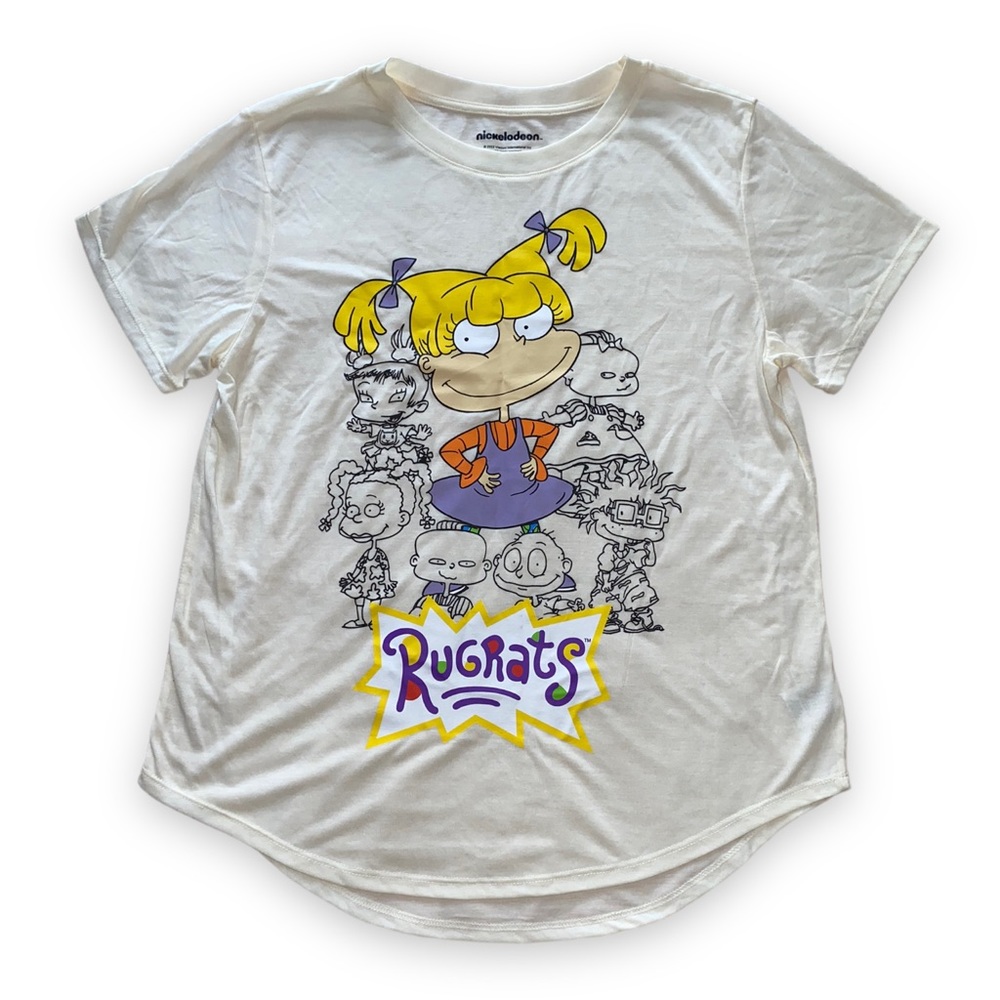 Nickelodeon The Rugrats Lightweight Short Sleeve Tshirt Juniors Size XXL